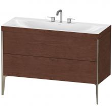 Duravit XV4712TB113C - Duravit XViu C-Bonded Floorstanding Vanity  American Walnut