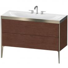 Duravit XV4712TB113P - Duravit XViu C-Bonded Floorstanding Vanity  American Walnut