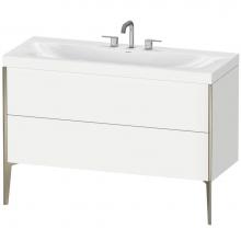 Duravit XV4712TB118C - Duravit XViu C-Bonded Floorstanding Vanity  White Matte