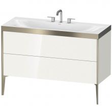 Duravit XV4712TB122P - Duravit XViu C-Bonded Floorstanding Vanity  White High Gloss