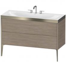 Duravit XV4712TB131P - Duravit XViu C-Bonded Floorstanding Vanity  Pine Silver
