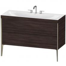 Duravit XV4712TB153C - Duravit XViu C-Bonded Floorstanding Vanity  Chestnut Dark