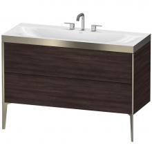 Duravit XV4712TB153P - Duravit XViu C-Bonded Floorstanding Vanity  Chestnut Dark