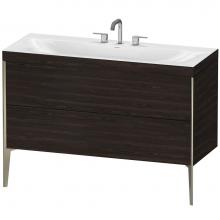 Duravit XV4712TB169C - Duravit XViu C-Bonded Floorstanding Vanity  Brushed Walnut