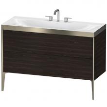 Duravit XV4712TB169P - Duravit XViu C-Bonded Floorstanding Vanity  Brushed Walnut