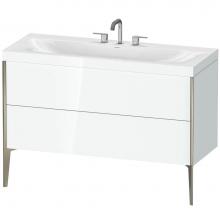 Duravit XV4712TB185C - Duravit XViu C-Bonded Floorstanding Vanity  White High Gloss