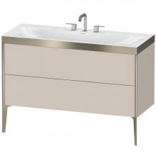 Duravit XV4712TB191P - Duravit XViu C-Bonded Floorstanding Vanity  Taupe Matte