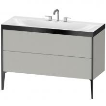 Duravit XV4712TB207P - Duravit XViu C-Bonded Floorstanding Vanity  Concrete Gray Matte