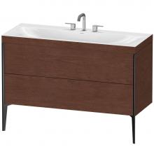 Duravit XV4712TB213C - Duravit XViu C-Bonded Floorstanding Vanity  American Walnut