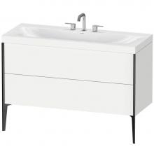 Duravit XV4712TB218C - Duravit XViu C-Bonded Floorstanding Vanity  White Matte