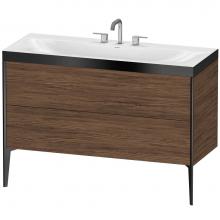 Duravit XV4712TB221P - Duravit XViu C-Bonded Floorstanding Vanity  Dark Walnut