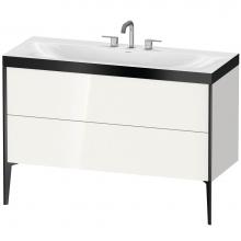 Duravit XV4712TB222P - Duravit XViu C-Bonded Floorstanding Vanity  White High Gloss