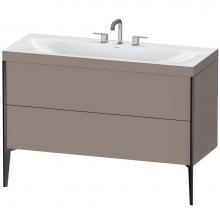 Duravit XV4712TB243C - Duravit XViu C-Bonded Floorstanding Vanity  Basalt Matte