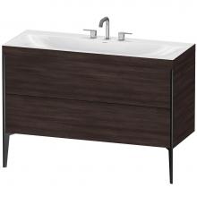 Duravit XV4712TB253C - Duravit XViu C-Bonded Floorstanding Vanity  Chestnut Dark