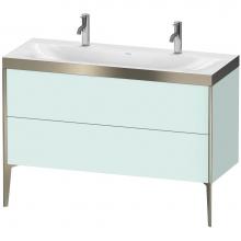 Duravit XV4713OB109P - Duravit XViu Two Drawer C-Bonded Floorstanding Vanity Kit Light Blue