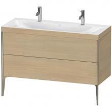 Duravit XV4713OB171C - Duravit XViu Two Drawer C-Bonded Floorstanding Vanity Kit Mediterranean Oak