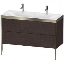 Duravit XV4713OB172P - Duravit XViu Two Drawer C-Bonded Floorstanding Vanity Kit Dark Brushed Oak