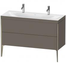 Duravit XV4713OB190C - Duravit XViu Two Drawer C-Bonded Floorstanding Vanity Kit Flannel Gray