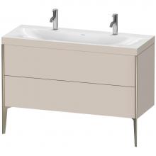 Duravit XV4713OB191C - Duravit XViu Two Drawer C-Bonded Floorstanding Vanity Kit Taupe