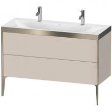 Duravit XV4713OB191P - Duravit XViu Two Drawer C-Bonded Floorstanding Vanity Kit Taupe