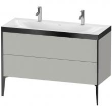 Duravit XV4713OB207P - XViu Two Drawer C-Bonded Floorstanding Vanity Kit Concrete Gray