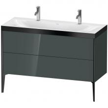 Duravit XV4713OB238P - Duravit XViu Two Drawer C-Bonded Floorstanding Vanity Kit Dolomite Gray