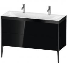 Duravit XV4713OB240P - XViu Two Drawer C-Bonded Floorstanding Vanity Kit Black