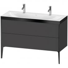 Duravit XV4713OB249P - XViu Two Drawer C-Bonded Floorstanding Vanity Kit Graphite