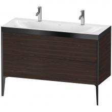 Duravit XV4713OB269P - XViu Two Drawer C-Bonded Floorstanding Vanity Kit Walnut Brushed