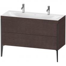 Duravit XV4713OB272C - XViu Two Drawer C-Bonded Floorstanding Vanity Kit Dark Brushed Oak