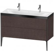 Duravit XV4713OB272P - XViu Two Drawer C-Bonded Floorstanding Vanity Kit Dark Brushed Oak