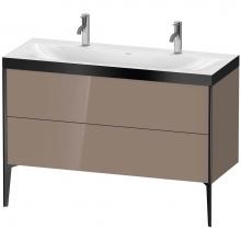 Duravit XV4713OB286P - Duravit XViu Two Drawer C-Bonded Floorstanding Vanity Kit Cappuccino