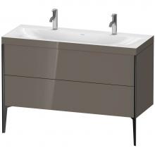 Duravit XV4713OB289C - Duravit XViu Two Drawer C-Bonded Floorstanding Vanity Kit Flannel Gray