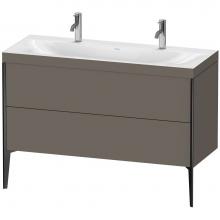 Duravit XV4713OB290C - Duravit XViu Two Drawer C-Bonded Floorstanding Vanity Kit Flannel Gray