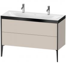 Duravit XV4713OB291P - XViu Two Drawer C-Bonded Floorstanding Vanity Kit Taupe