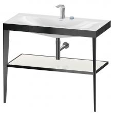 Duravit XV4716EB285 - XViu C-Bonded Vanity Kit with Sink and Metal Console White|Black