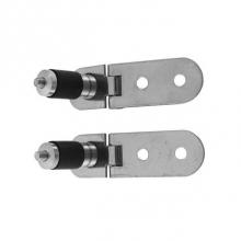 Duravit 0061521000 - Hinges (Pair) for Urinal Vero 006151, Stainless Steel