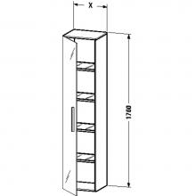 Duravit VE1126L5353 - Duravit Vero Tall Cabinet  Chestnut Dark