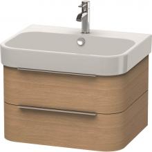 Duravit H2636405252 - Duravit Happy D.2 Vanity Unit Wall-Mounted  European Oak