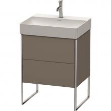 Duravit XS444209090 - Duravit XSquare Floor Standing Vanity Unit  Flannel Gray Satin Matte