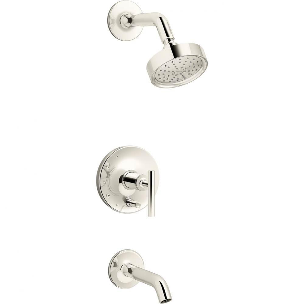 Purist® Rite-Temp® bath and shower trim with lever handle and 1.75 gpm showerhead