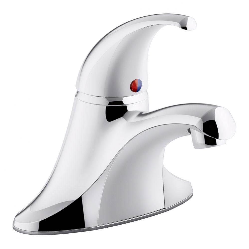 Coralais® Single-handle centerset bathroom sink faucet with 0.5 gpm vandal-resistant aerator