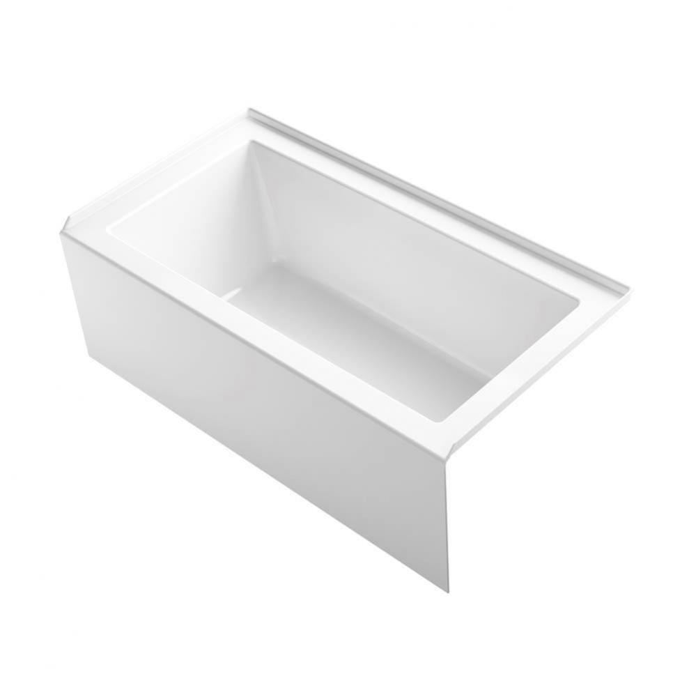 Underscore® Rectangle 60'' x 32'' alcove bath with integral apron, integr