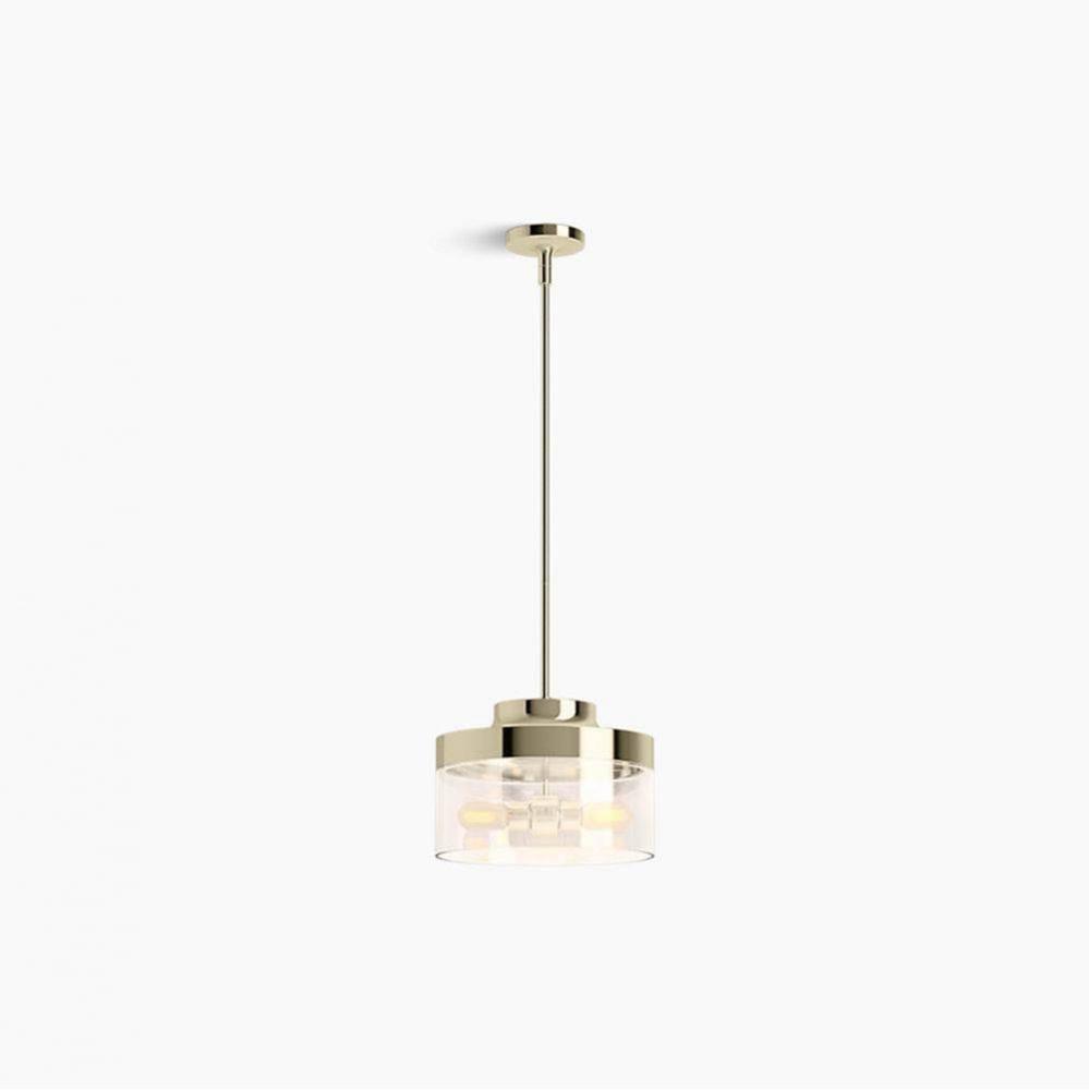 Purist 12 1/2 in. Two-Light Pendant