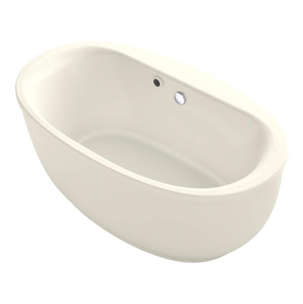 Sunstruck® 65-1/2'' x 35-1/2'' oval freestanding bath with Bask® hea