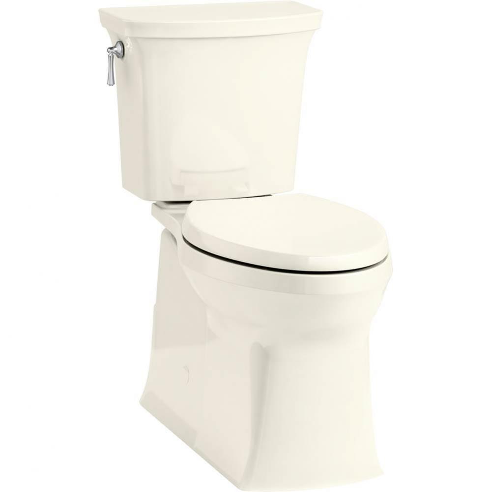 Corbelle with Continuous Clean Comfort Height Two-Piece Elongated 1.28 Gpf Toilet with Skirted Tra