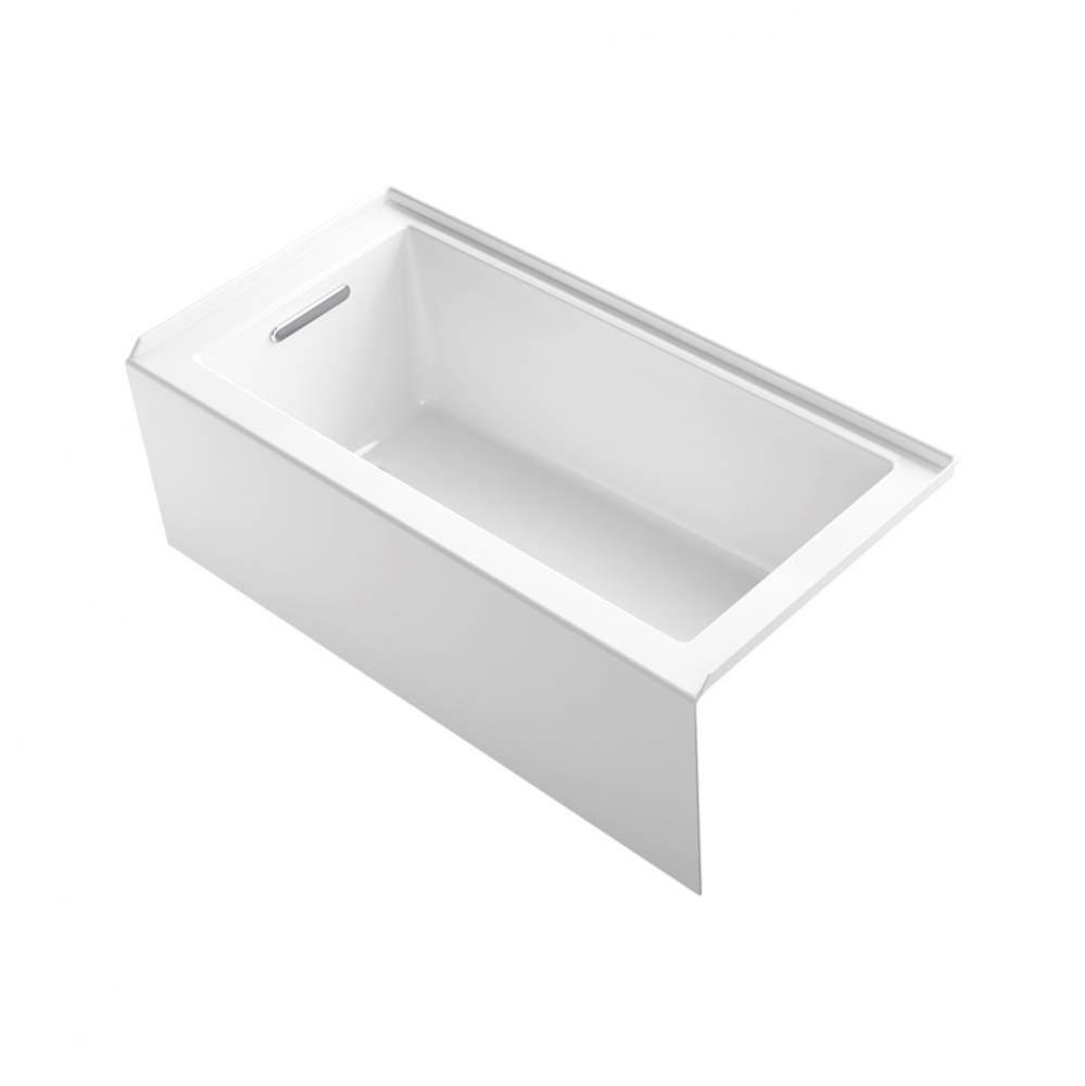 Underscore® Rectangle 60'' x 30'' alcove bath with integral apron, integr