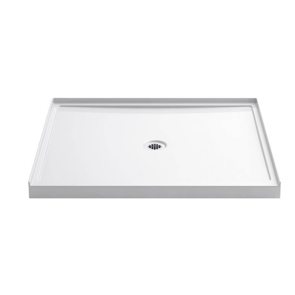 Rely® 48'' x 42'' single-threshold shower base with center drain