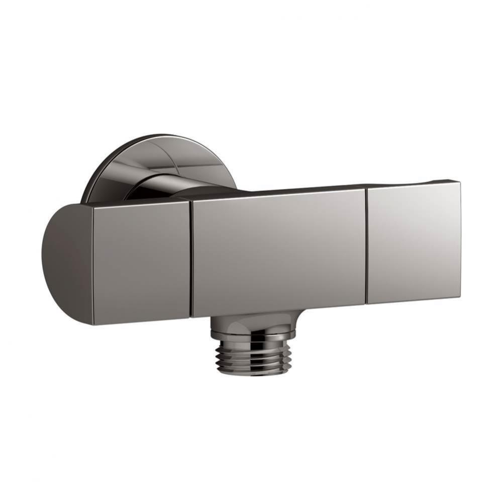 Exhale® wall-mount handshower holder with supply elbow and volume control