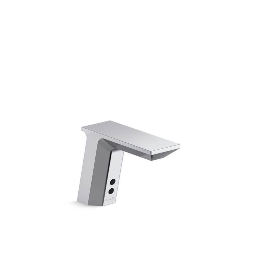 Geometric Touchless single-hole lavatory faucet with Insight™ sensor technology, HES-powered, le